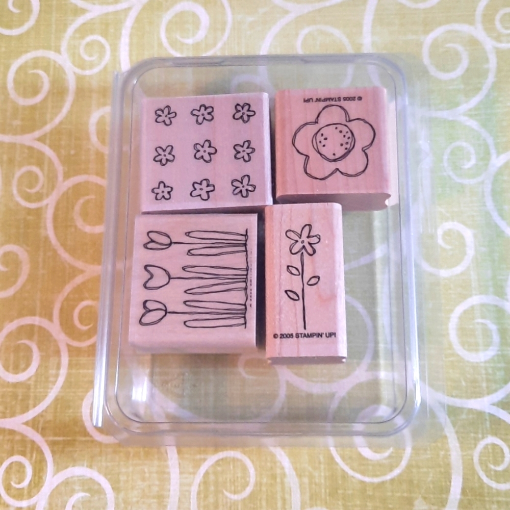 Pocket full of Posies Stampin Up set of 4